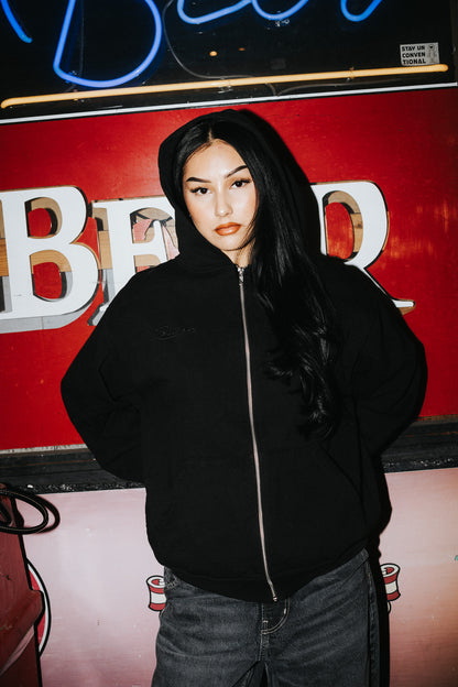 Cursive Logo Hoodie (Black)